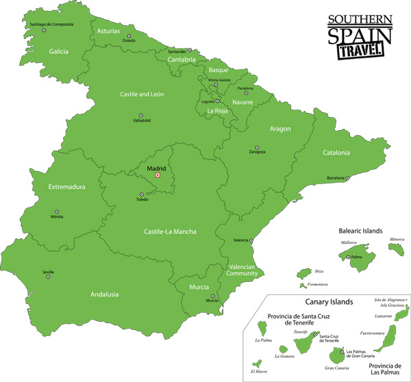 map of spain