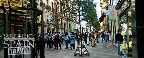 Shopping treet in Spain